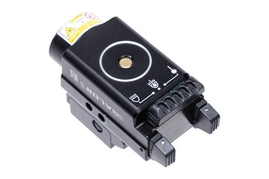 Olight Baldr S 800 Lumen Tactical Flashlight with Green Laser has a magnetic charging port.